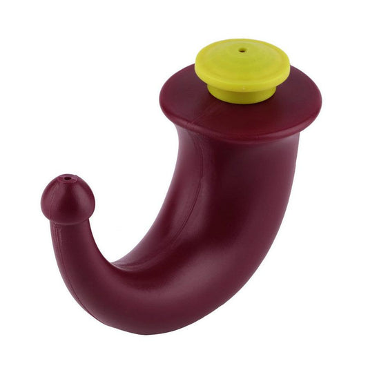 JMT-710026 Red Plastic Yoga Neti Pot - 200 ml Capacity, Compact Design (13x10x5.5 cm)