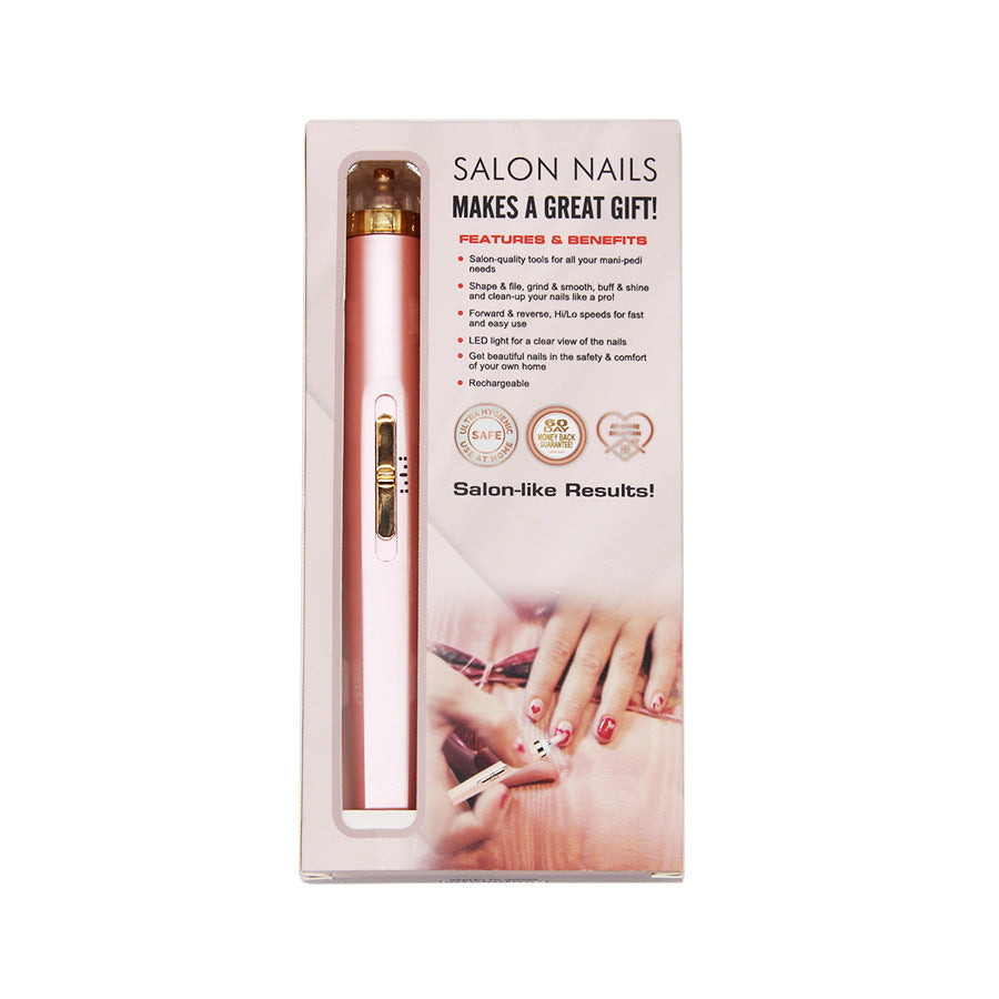 JMT-710090 Five-in-One Electric Nail Polisher with Rechargeable Battery and LED Light