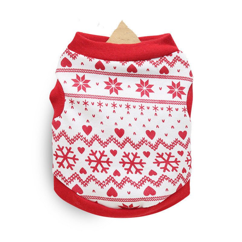 JMT-710410 Festive Fleece Vest for Dogs and Cats - Casual Two-Legged Apparel