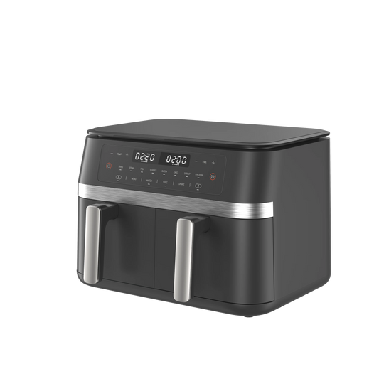 JMT-710538 Stainless Steel 11L Air Fryer with Dual-Core Technology and Twin Turbo Fans for Efficient Cooking