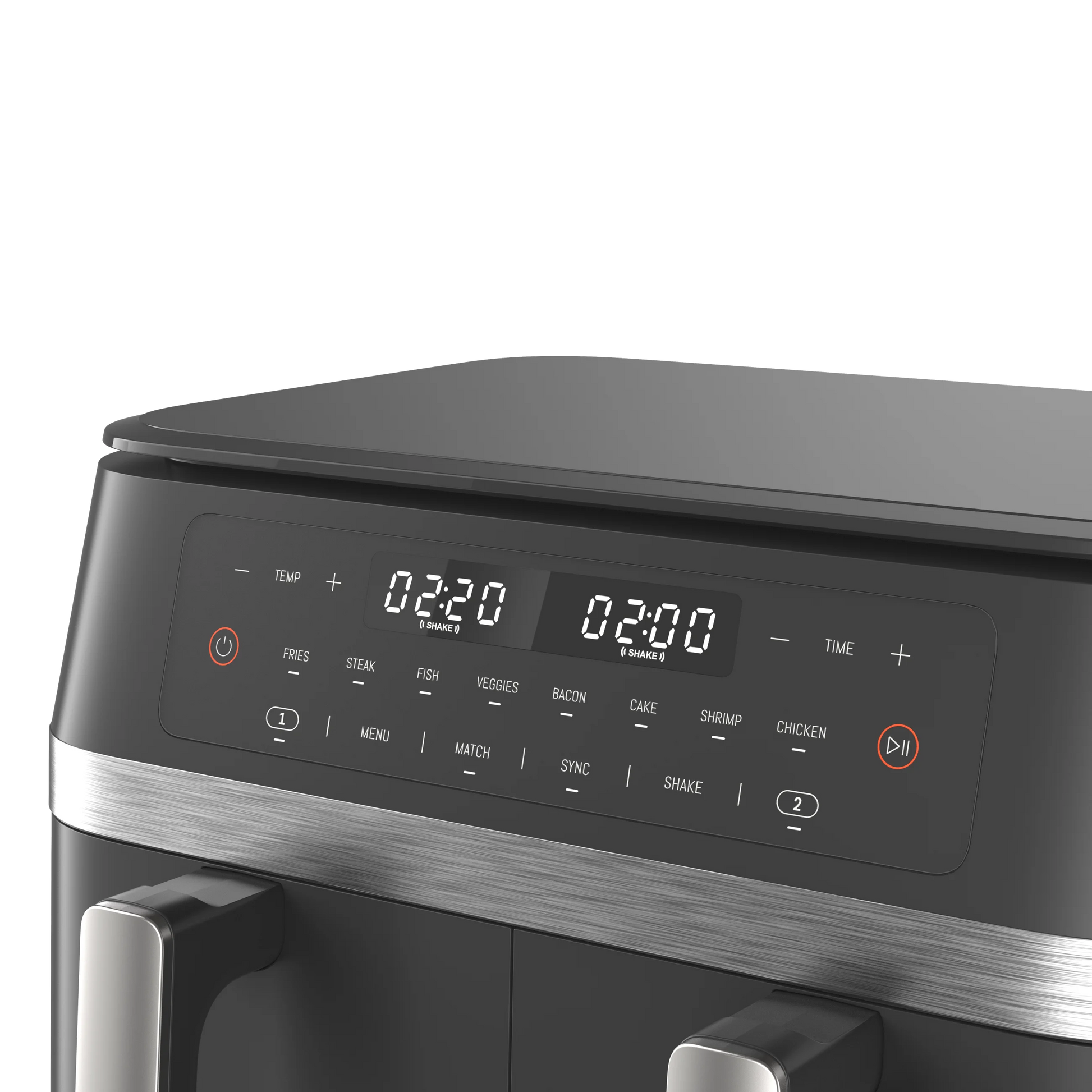 JMT-710538 Stainless Steel 11L Air Fryer with Dual-Core Technology and Twin Turbo Fans for Efficient Cooking