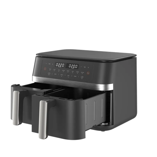 JMT-710538 Stainless Steel 11L Air Fryer with Dual-Core Technology and Twin Turbo Fans for Efficient Cooking