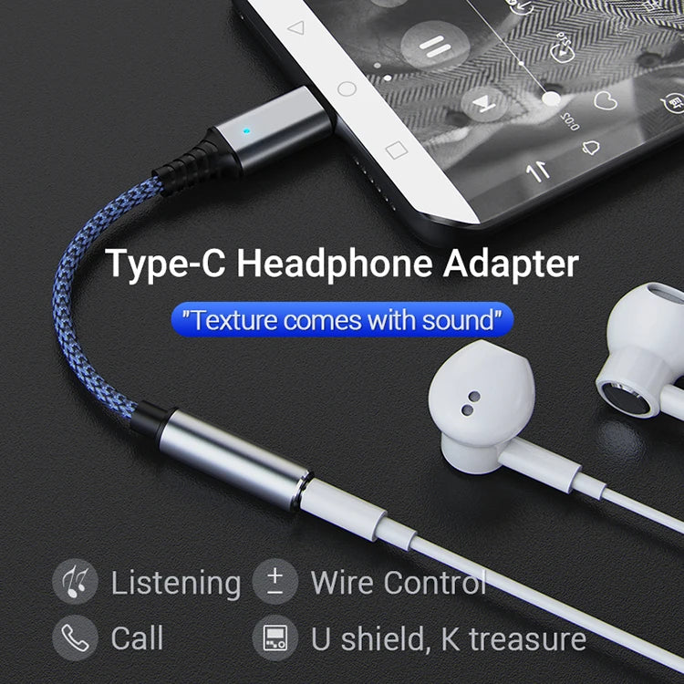 JMT-710602 USB-C to 3.5mm Aux Headphone Jack Adapter for Pixel, Samsung, OnePlus, iPad
