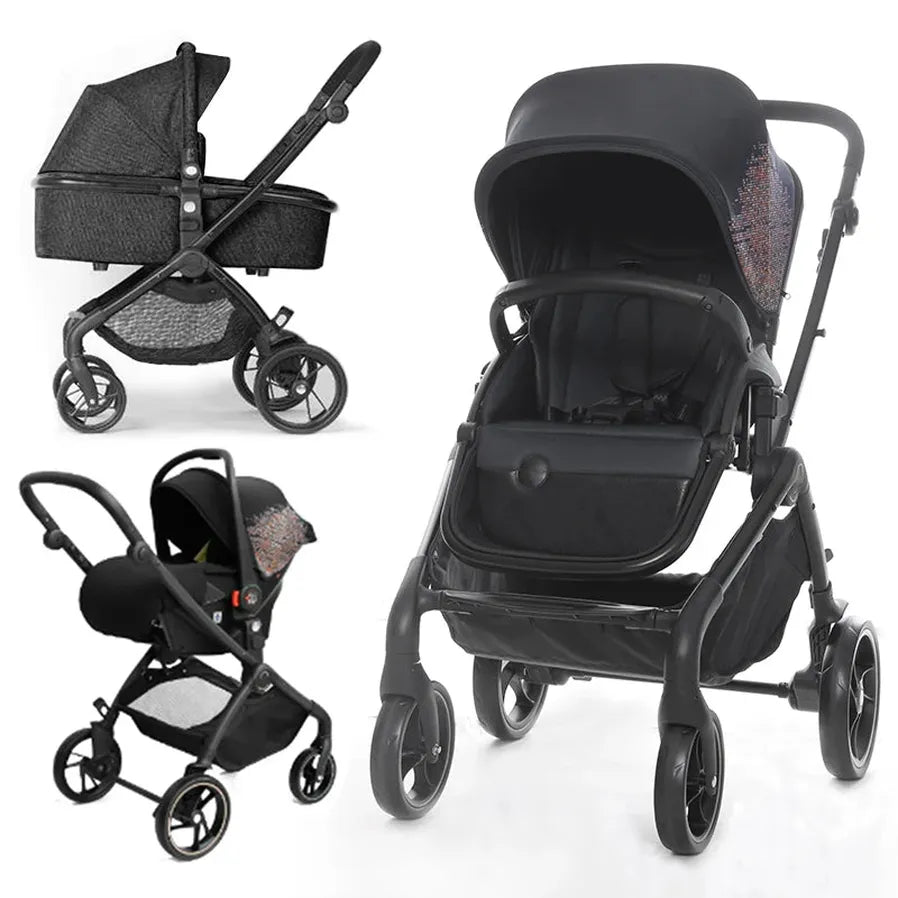 JMT-710794 4 in 1 High Landscape Travel System Stroller with Bassinet and Car Seat