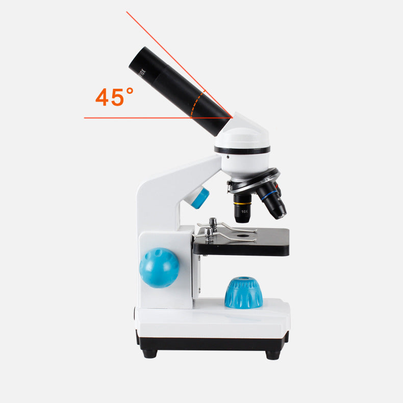 JMT-711114 Children's Optical Microscope with 25x Eyepiece and 40x Objective Lens, Includes Mobile Phone Holder