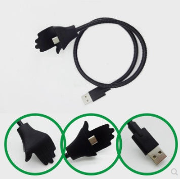 JMT-711114 Retractable 0.5m Charging Cable with Car Bracket for Apple Lightning and Micro USB Devices