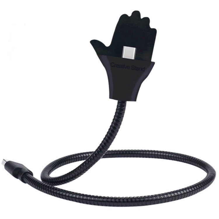JMT-711114 Retractable 0.5m Charging Cable with Car Bracket for Apple Lightning and Micro USB Devices
