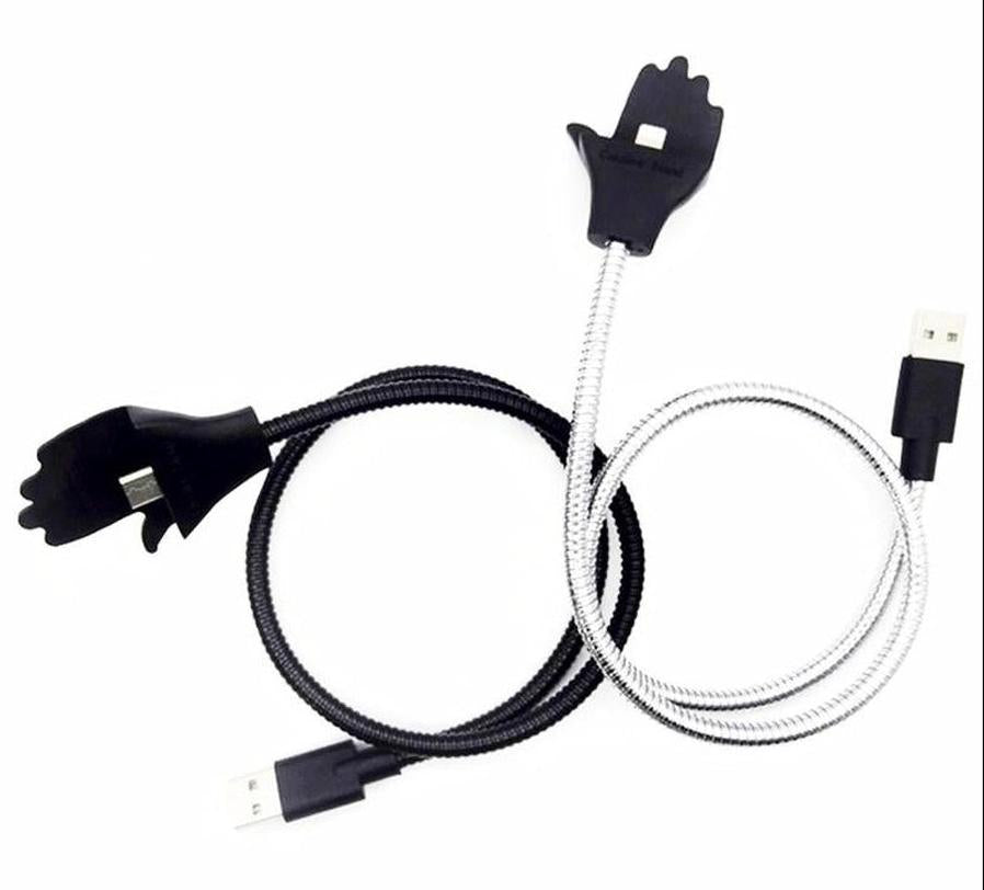 JMT-711114 Retractable 0.5m Charging Cable with Car Bracket for Apple Lightning and Micro USB Devices