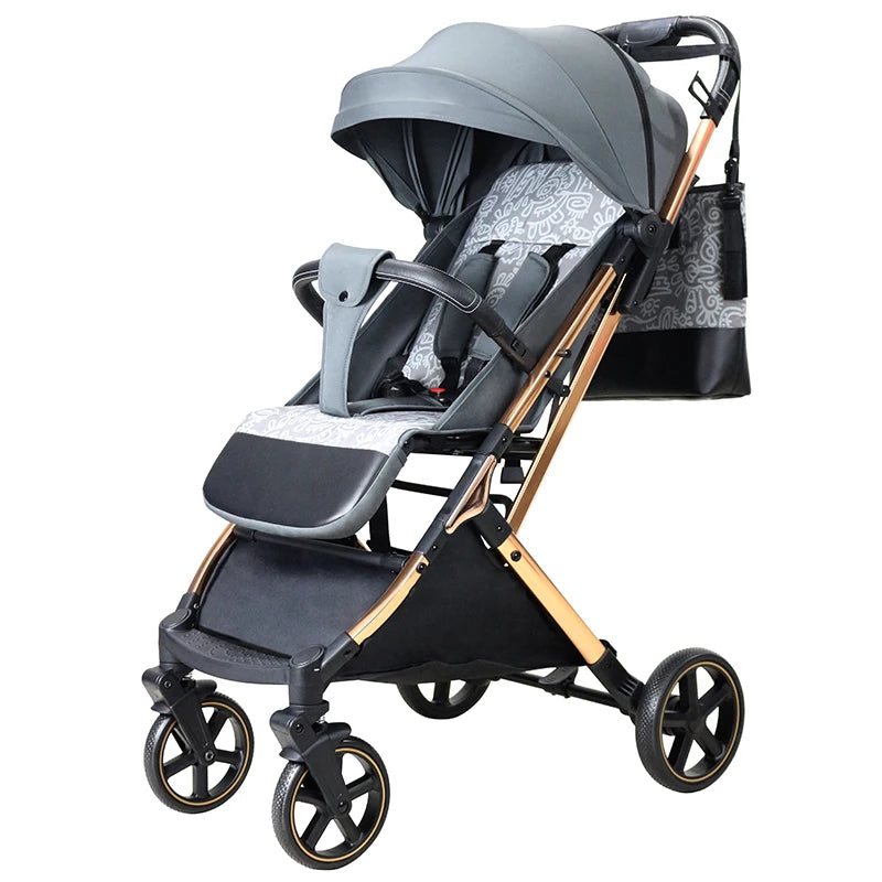 JMT-712074 Adjustable Sit and Stand Double Twin Stroller for Newborns - Lightweight, Versatile Design