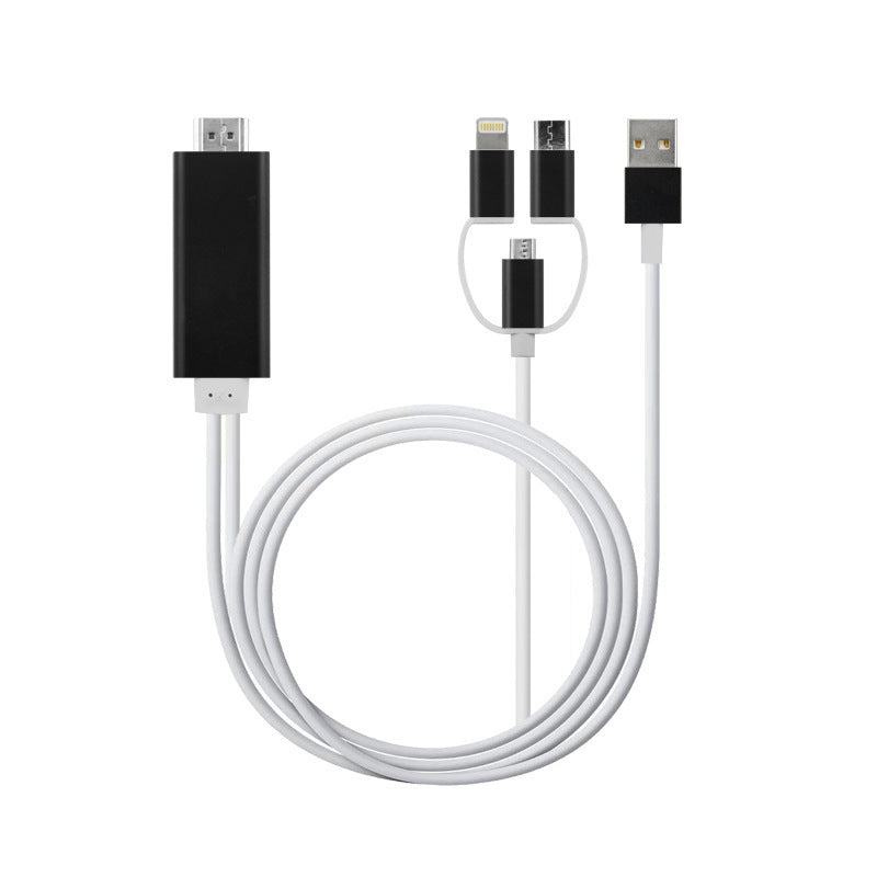 JMT-712266 HDMI Cable Converter Adapter - 2m Copper Core, Black and Silver