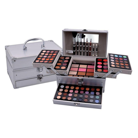 JMT-712522 Lip Pencil and Blush Makeup Set with Gloss, Eye Shadow, and Brush for Even Skin Tone