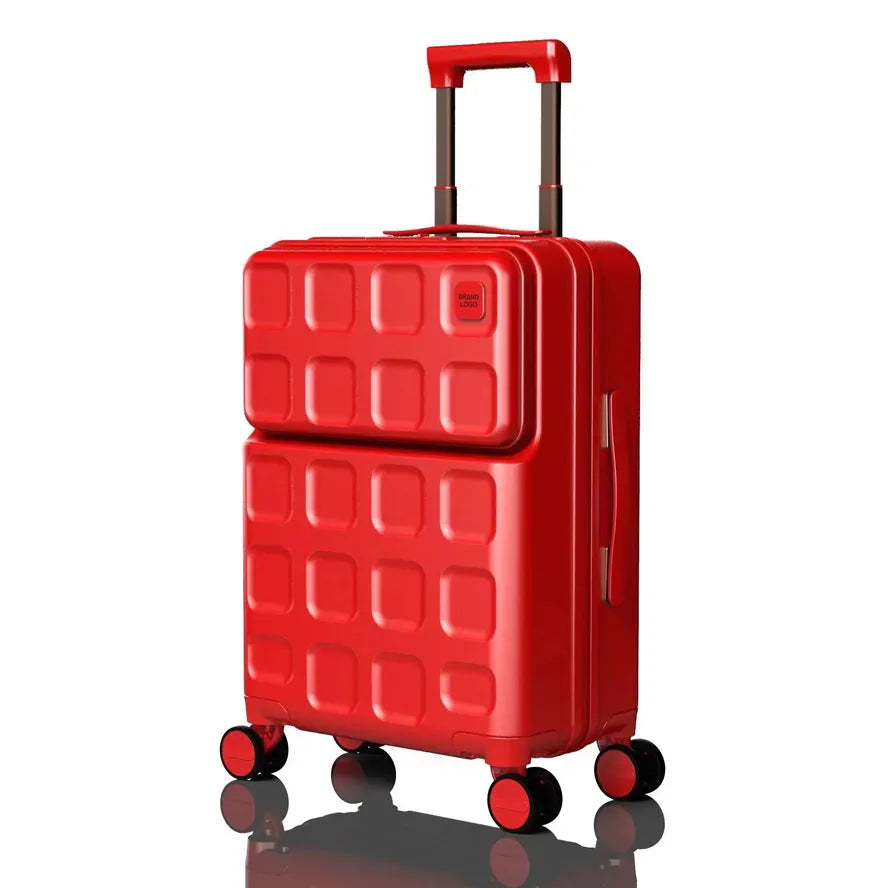 JMT-712650 Designer Lightweight Aluminium Trolley Travel Suitcase with Cup Holder