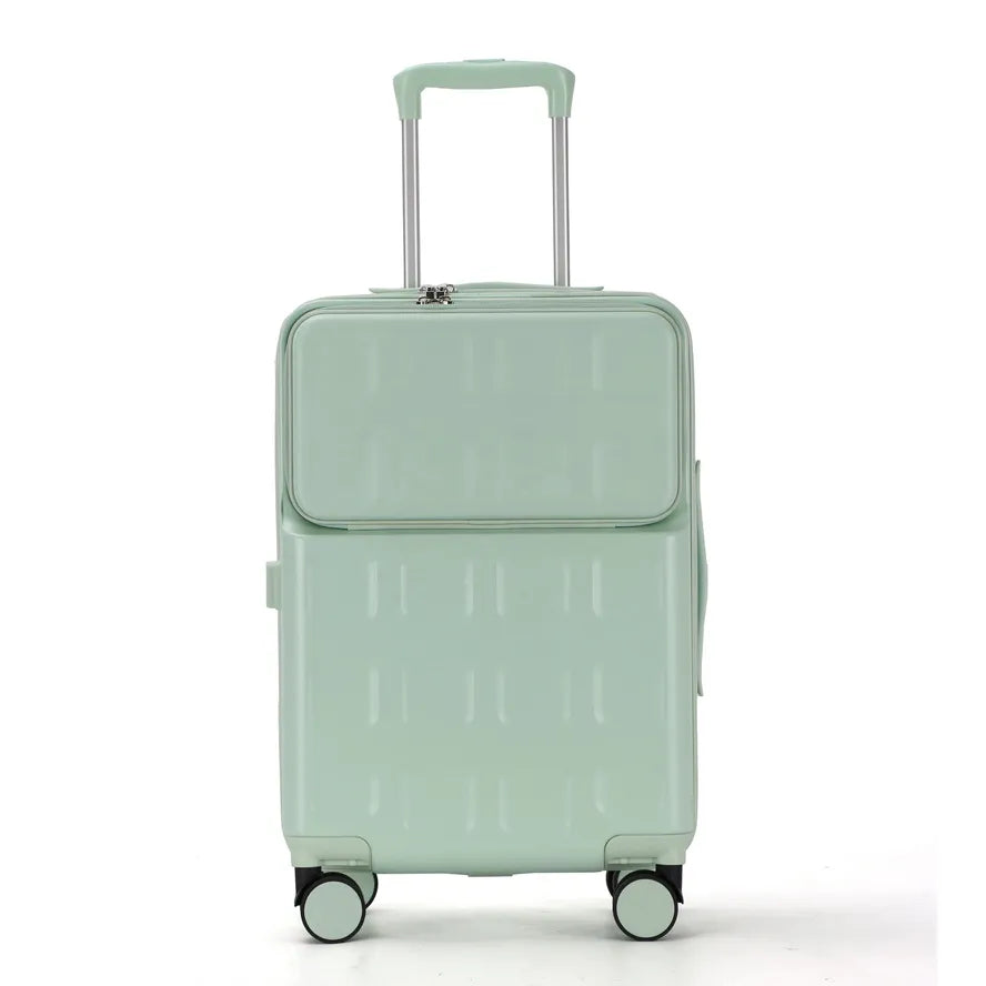 JMT-712650 Designer Lightweight Aluminium Trolley Travel Suitcase with Cup Holder