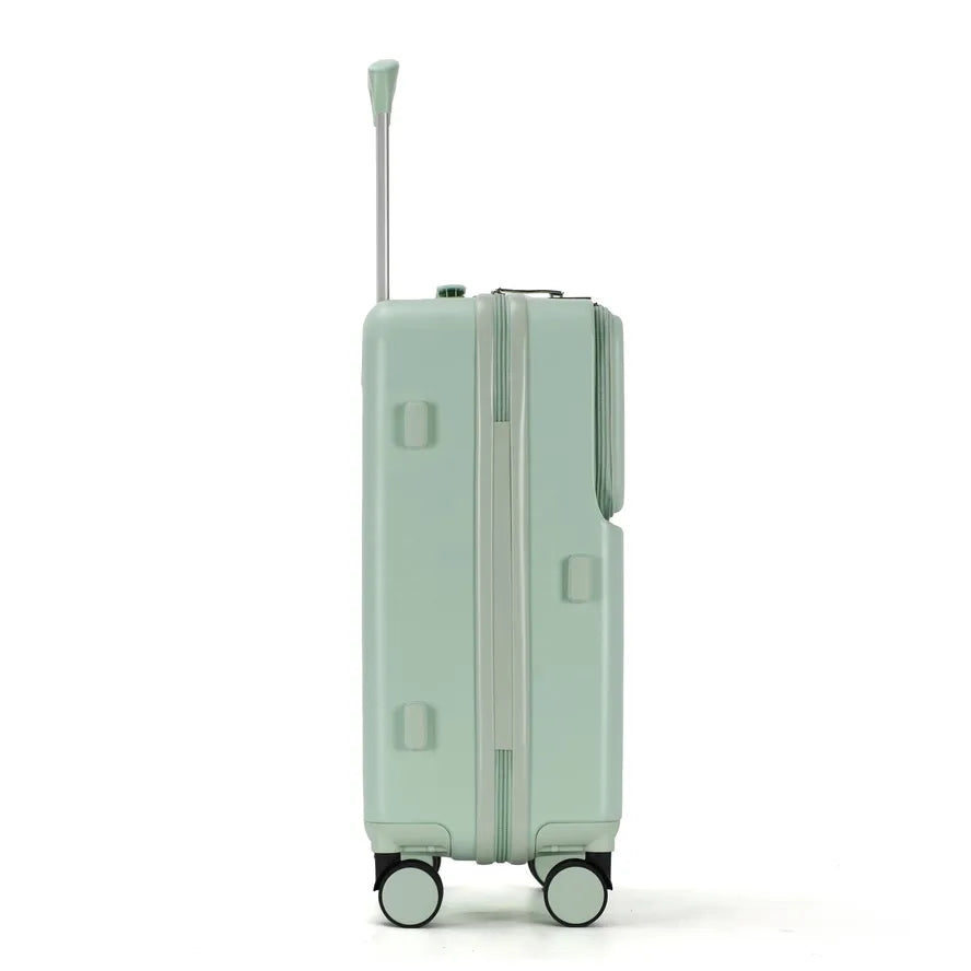 JMT-712650 Designer Lightweight Aluminium Trolley Travel Suitcase with Cup Holder