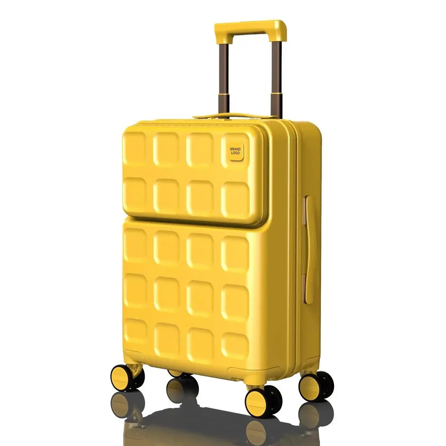 JMT-712650 Designer Lightweight Aluminium Trolley Travel Suitcase with Cup Holder