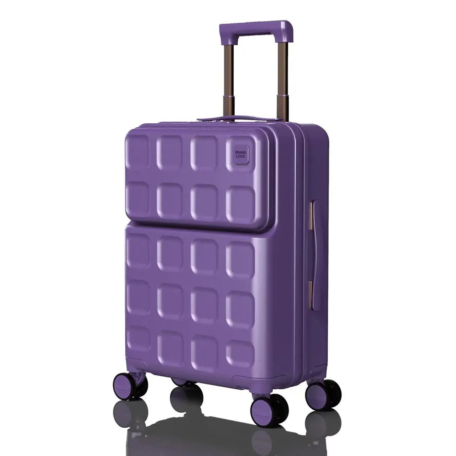 JMT-712650 Designer Lightweight Aluminium Trolley Travel Suitcase with Cup Holder