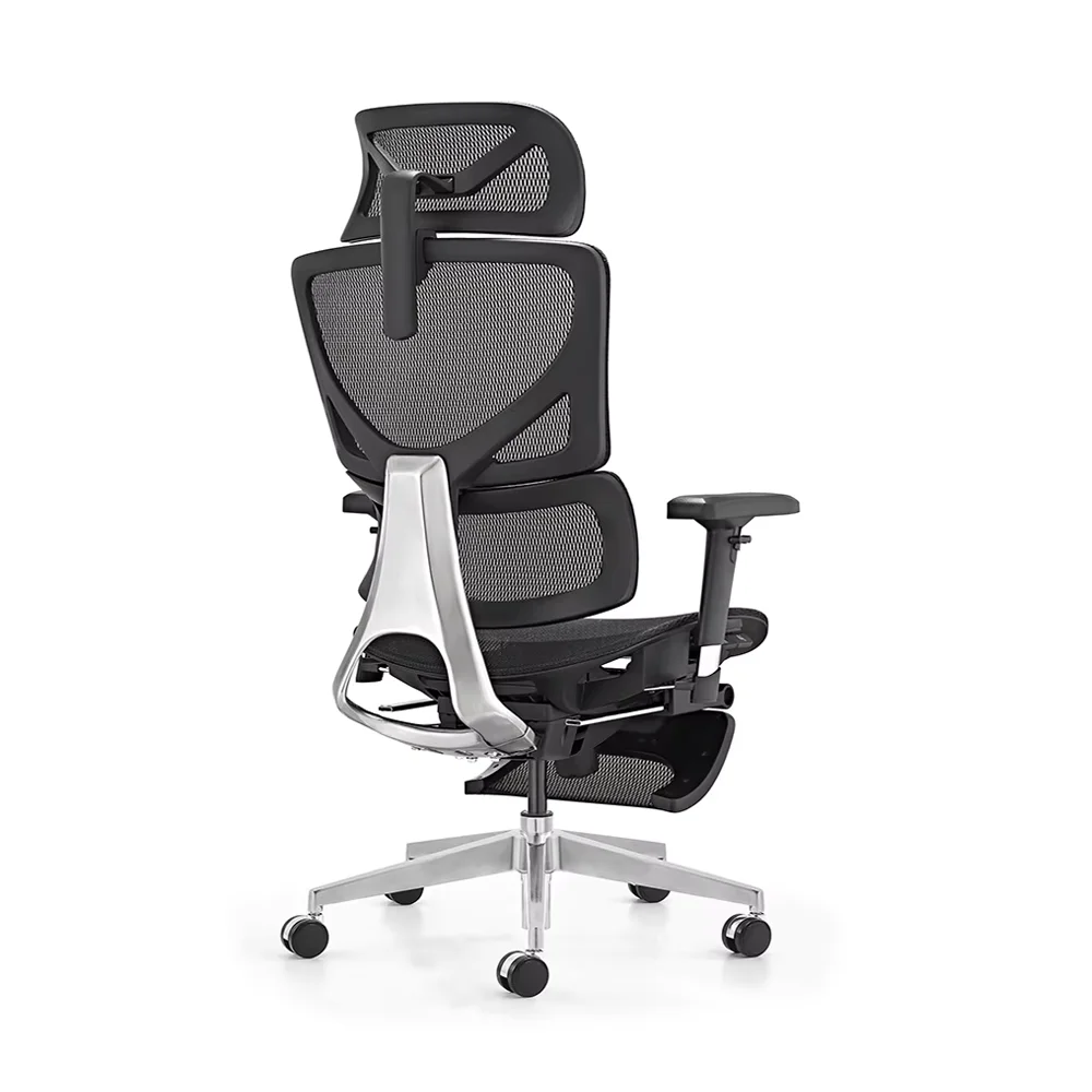 JMT-712842 Ergonomic Mesh Office Chair with Adjustable Armrests and Reclining Features