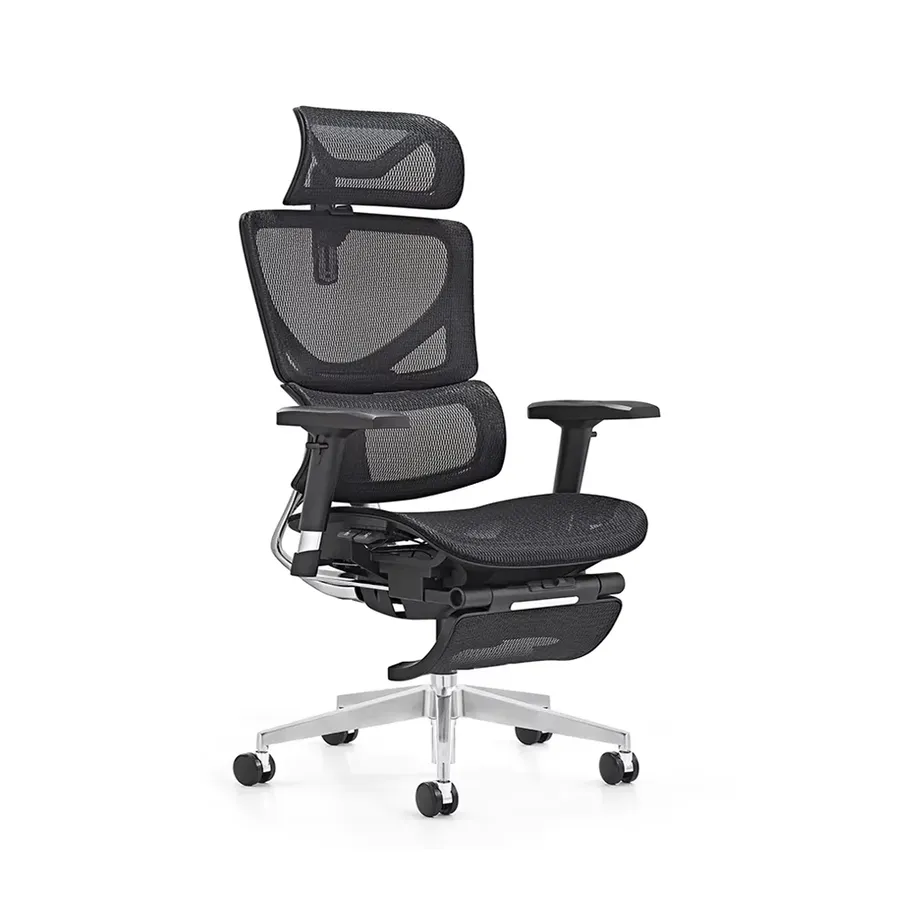JMT-712842 Ergonomic Mesh Office Chair with Adjustable Armrests and Reclining Features