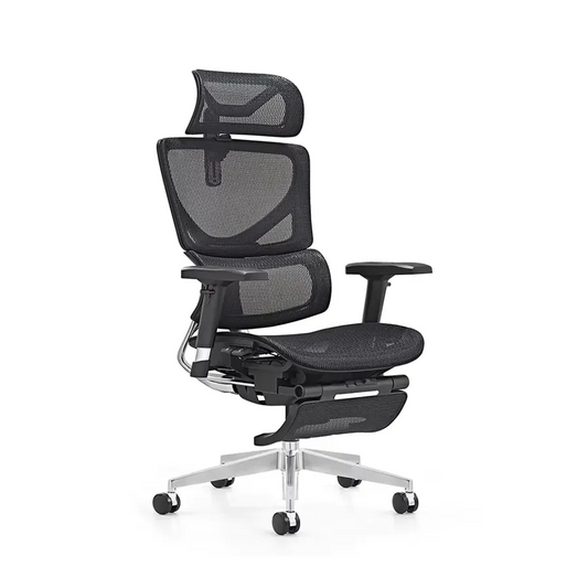 JMT-712842 Ergonomic Mesh Office Chair with Adjustable Armrests and Reclining Features