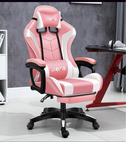 JMT-712842 Red Wide Racing Seat Office and Gaming Chair YN-002 with Height Adjustment and Chromed Metal Frame