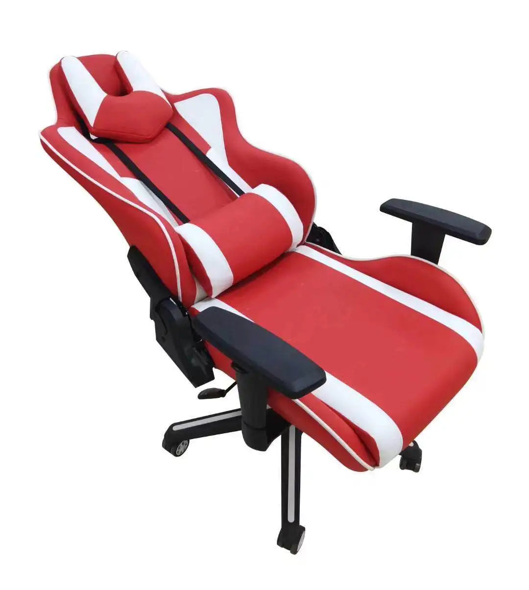 JMT-712842 Red Wide Racing Seat Office and Gaming Chair YN-002 with Height Adjustment and Chromed Metal Frame