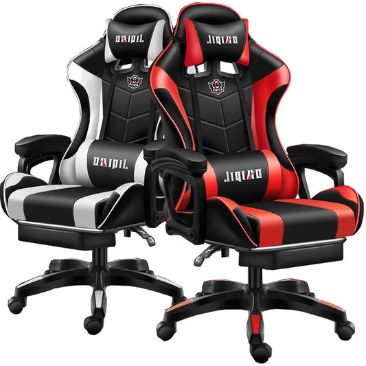 JMT-712842 Red Wide Racing Seat Office and Gaming Chair YN-002 with Height Adjustment and Chromed Metal Frame