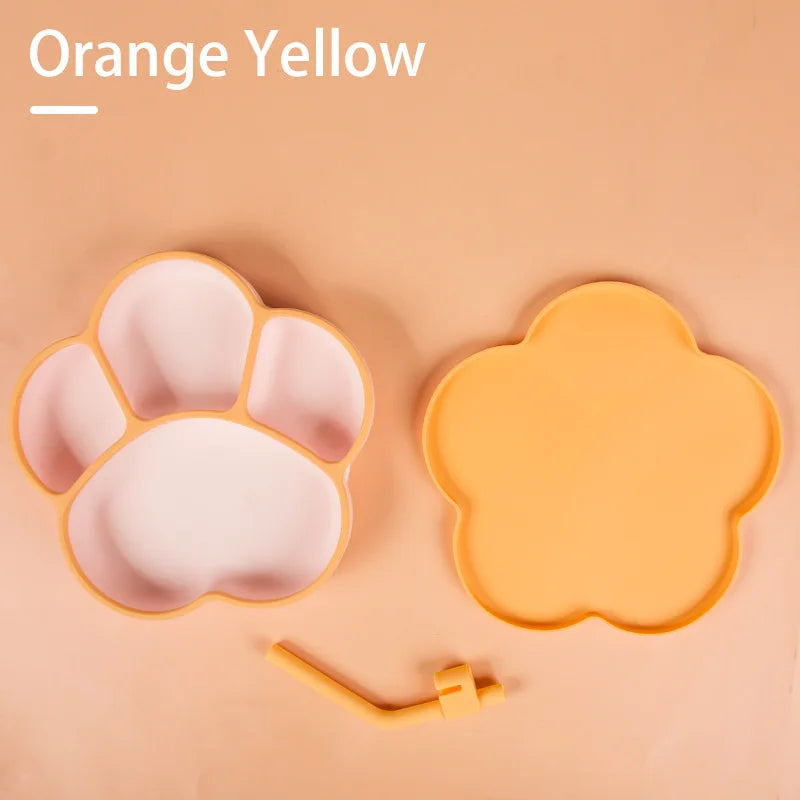 JMT-713034 Silicone Feeding Set for Children - Durable and Safe Tableware for Baby Meals