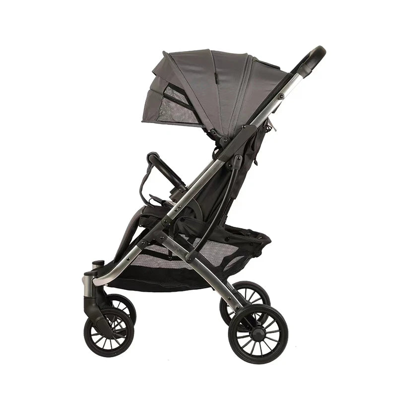 JMT-713226 Foldable Baby Stroller for Newborns to 36 Months with Five-Point Safety Harness and Footmuff