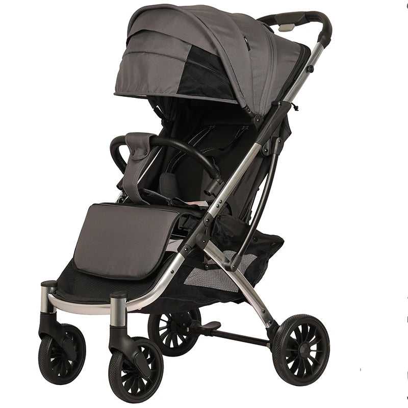 JMT-713226 Foldable Baby Stroller for Newborns to 36 Months with Five-Point Safety Harness and Footmuff