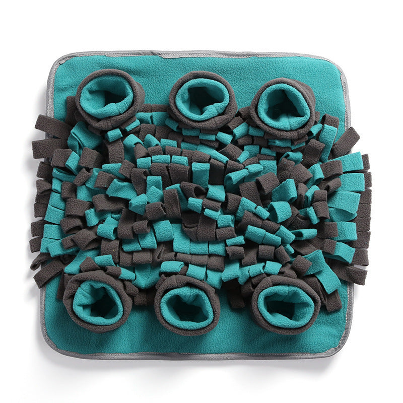 JMT-713226 Pet Sniffing Pad for Dogs - Interactive Feeding Mat for Stimulating Mental and Physical Activity, Machine Washable, Made of Durable Polar Fleece, Available in Green, Blue, Yellow