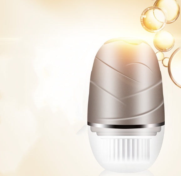 JMT-713226 Portable Waterproof Rotary Face Washing Electric Cleaning Brush with Bamboo Charcoal Brush Head and Dual-Frequency Settings