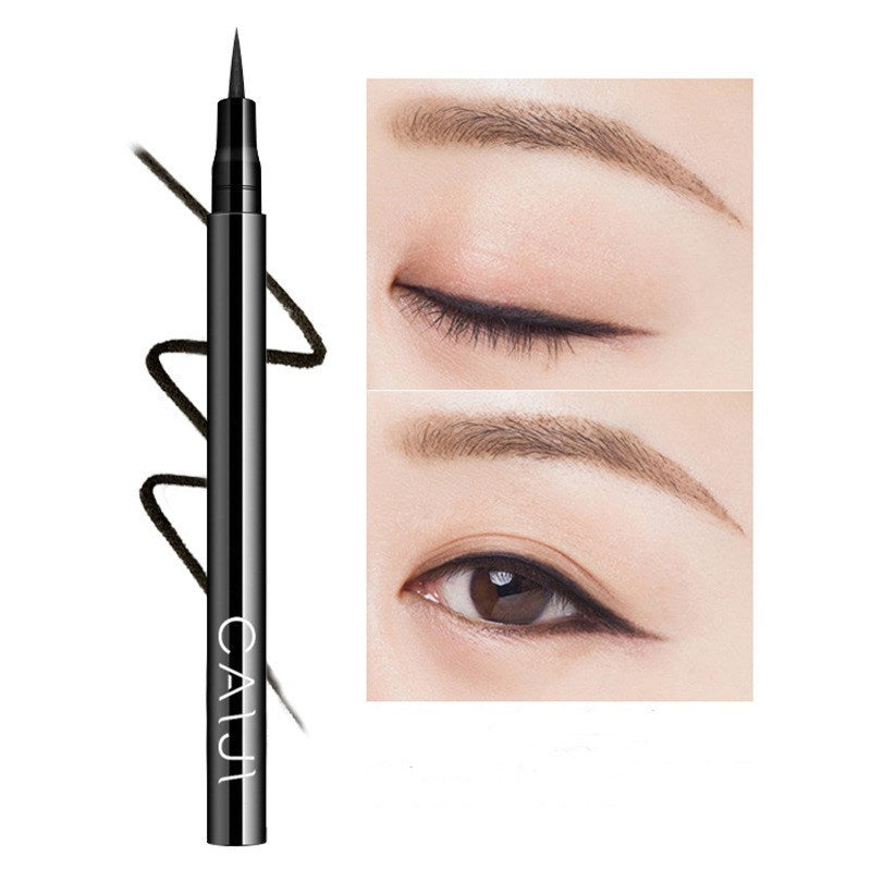 JMT-713482 Cool Black Soft Hair Eyeliner Pen - Smudge-Free Formula, Model CJ-04