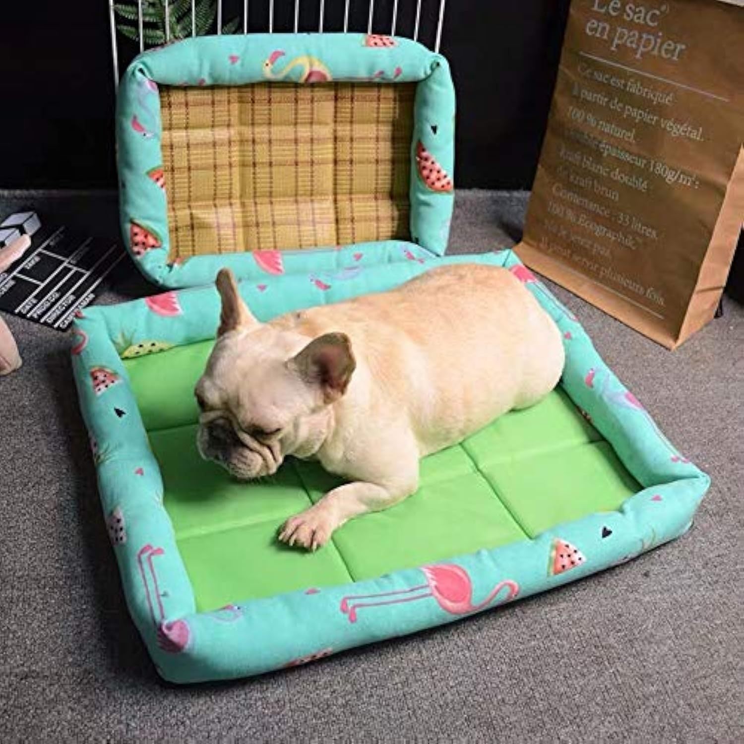 JMT-713546 Double-Sided Pet Nest for Small to Medium Dogs - Breathable Summer Design with Durable Oxford Cloth