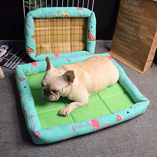 JMT-713546 Double-Sided Pet Nest for Small to Medium Dogs - Breathable Summer Design with Durable Oxford Cloth