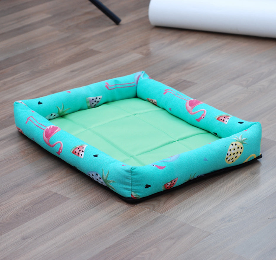 JMT-713546 Double-Sided Pet Nest for Small to Medium Dogs - Breathable Summer Design with Durable Oxford Cloth