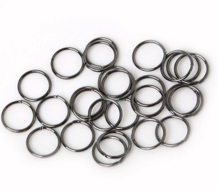 JMT-713610 200-Piece Alloy Hair Ring for Dreadlocks and Braids - 8mm & 10mm in Various Finishes