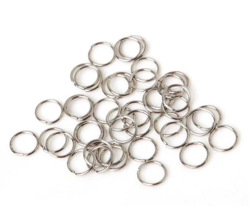 JMT-713610 200-Piece Alloy Hair Ring for Dreadlocks and Braids - 8mm & 10mm in Various Finishes