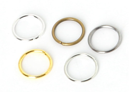 JMT-713610 200-Piece Alloy Hair Ring for Dreadlocks and Braids - 8mm & 10mm in Various Finishes