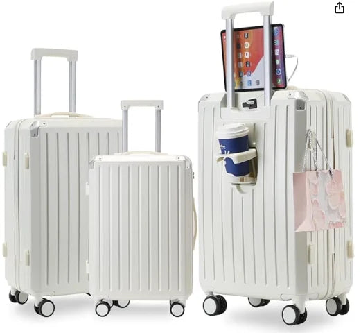 JMT-713866 Adult Ride-On Cabin Suitcase with Removable Rims - 20-Inch Size for Travel