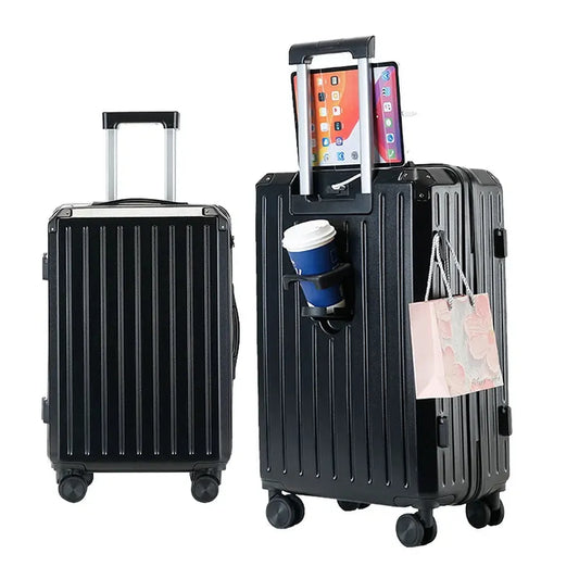 JMT-713866 Adult Ride-On Cabin Suitcase with Removable Rims - 20-Inch Size for Travel