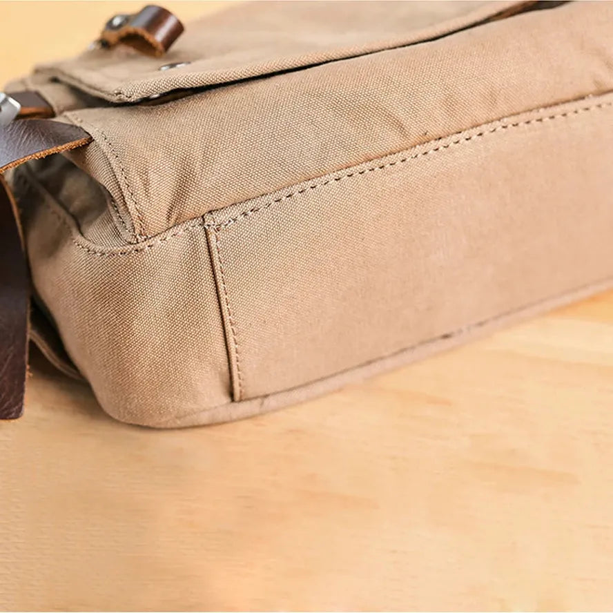 JMT-714122 Retro Canvas Waist Bag Waterproof Cotton Chest Bag for Men