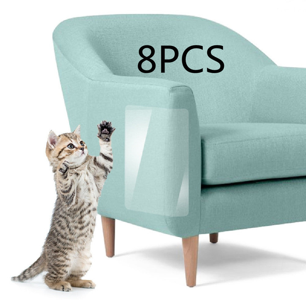 JMT-714250 Furniture Chair Anti-Scratch Stickers - 12PCS Plastic Protective Pad Set, White, 440*300MM