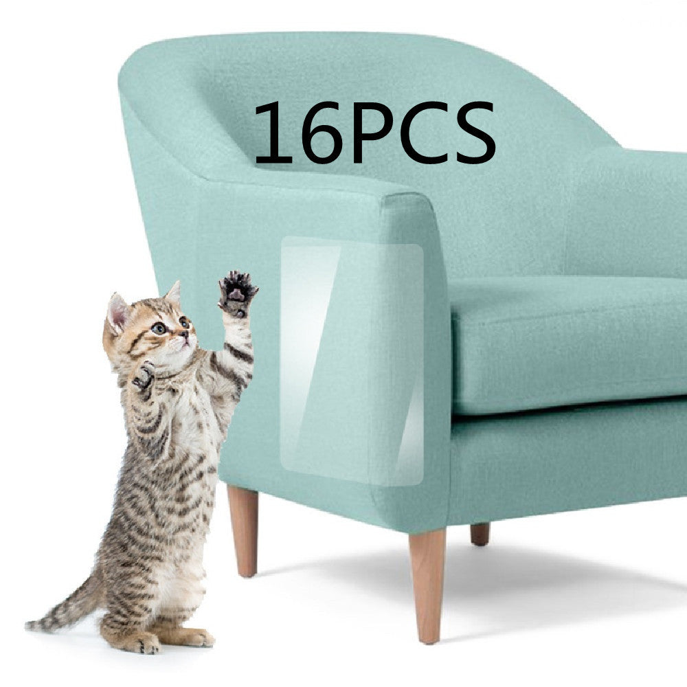 JMT-714250 Furniture Chair Anti-Scratch Stickers - 12PCS Plastic Protective Pad Set, White, 440*300MM