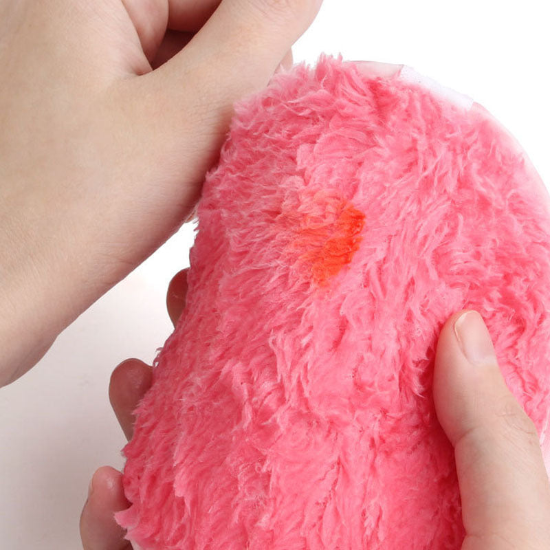 JMT-714506 Pineapple-Shaped Double-Sided Cleansing Cotton Pads - Soft PVA Material, 11.8cm, Multiple Colors