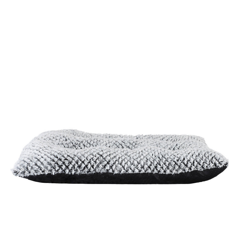 JMT-714698 Non-Slip Short-Haired Pineapple Wool Doghouse with Cozy Pet Pad - Multiple Colors Available