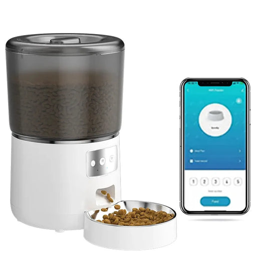 JMT-714762 Smart Automatic Pet Feeder with WiFi - 4L Capacity for Cats and Dogs