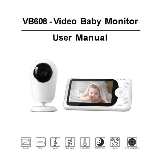 JMT-714890 4.3 Inch Digital Baby Monitor with Night Vision and Two-Way Audio
