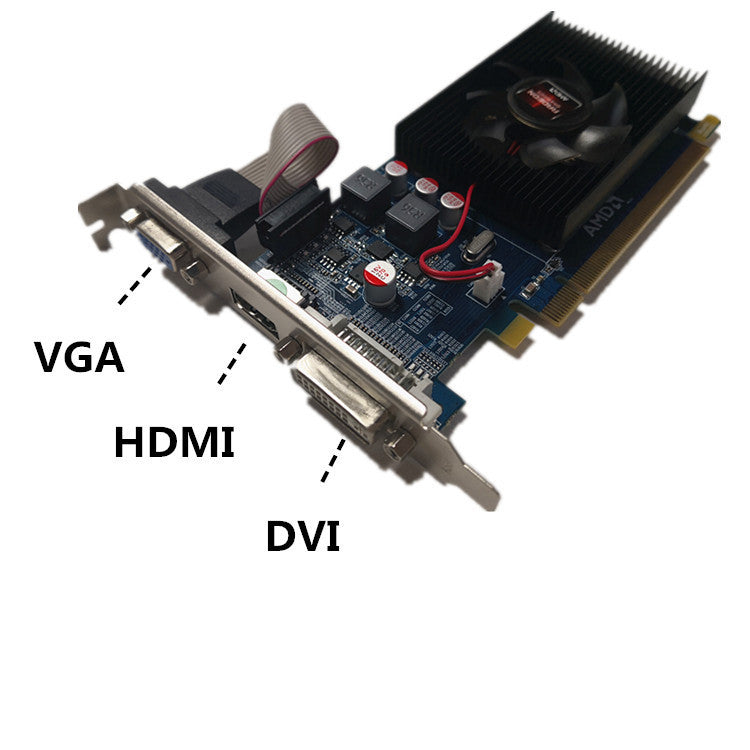JMT-715018 AMD H7450 2GB DDR3 PCI Express Graphics Card with DVI, VGA, HDMI Output