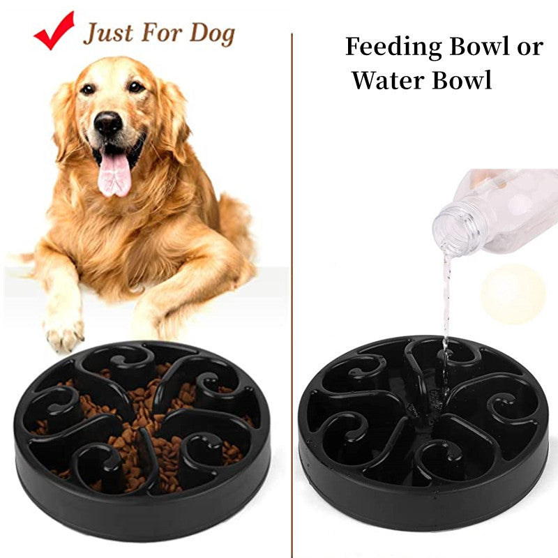 JMT-715210 Pet Dog Slow Feeder Bowl with Non-Slip Base - Eco-Friendly Feeding Dish for All Dog Sizes