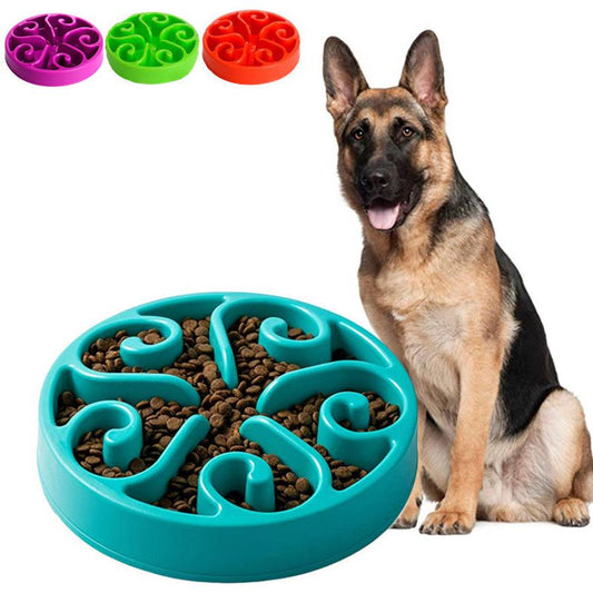 JMT-715210 Pet Dog Slow Feeder Bowl with Non-Slip Base - Eco-Friendly Feeding Dish for All Dog Sizes